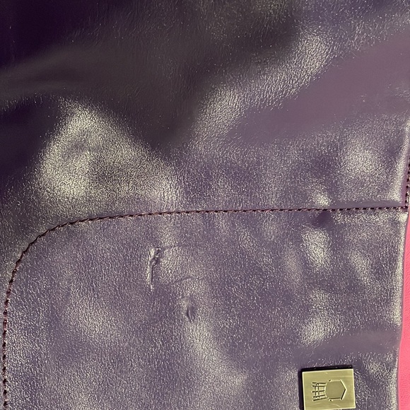 {Brooklyn Industries} Tote bag (used) color block Pink Purple - Picture 9 of 10